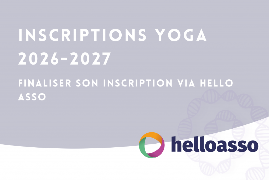 Inscriptions yoga 2026 2027 Hello asso